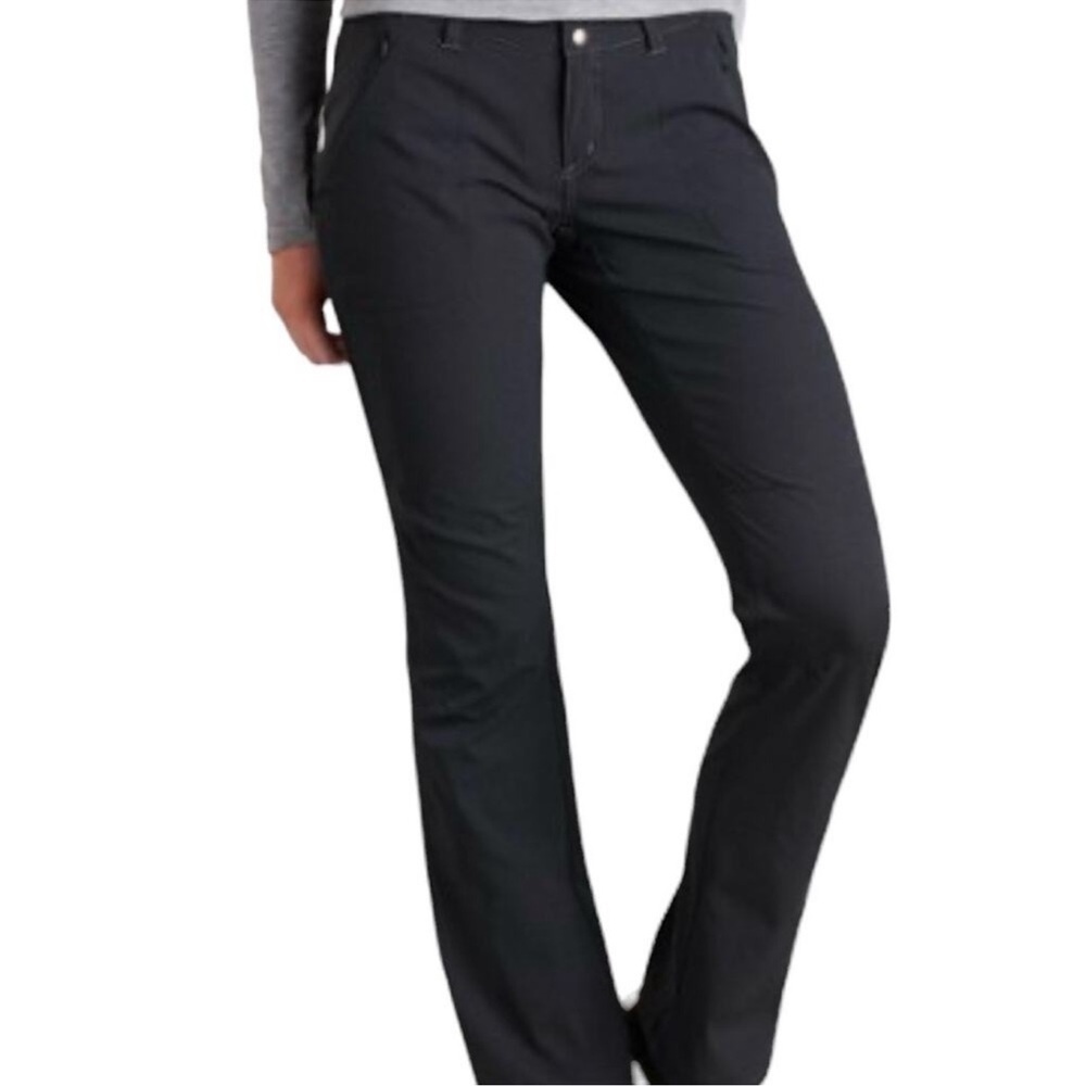 NWT Kuhl Womens Strattus Pants Black Ripstop Relaxed Fit Outdoors Size 14R